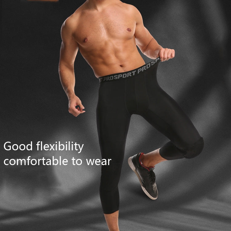 Pantalon de protection à nid d'abeille en lycra haute élasticité pour homme, pantalon de survêtement de basket-ball fitness sept huitièmes, S, M, L, XL, XXL, XXXL