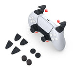 2 Sets 8 in 1 Handle Trigger Button + Rocker Cap Suitable For PS5, 8 in 1 Handle Trigger Button