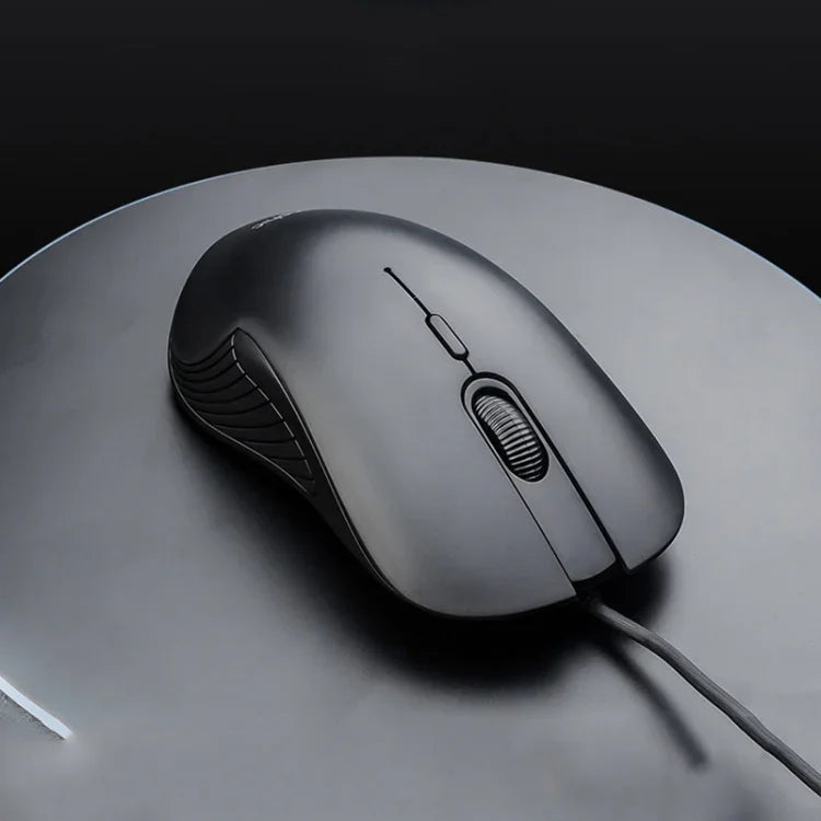 Souris filaire gaming Inphic PB1 Business Office Mute Macro Definition, longueur du câble : 1,5 m, lumière respirante classique à l'arrière, lumière respirante blanche mate