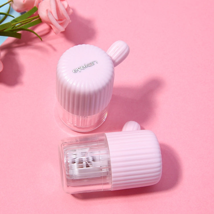 Eyekan HL-830 Outil de nettoyage manuel pour lentilles de contact, rotation manuelle, pour lentilles, étui, rose, vert, bleu