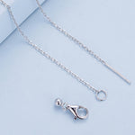 Collier en argent sterling S925, zircon plaqué or blanc Ailes Vibrantes, BSN287