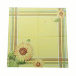 Serviette de fête à imprimé coloré, tissu facial, Tournesol jaune