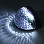 2 lampes solaires murales à LED d'extérieur, semi-circulaires, pour clôture, jardin, pelouse