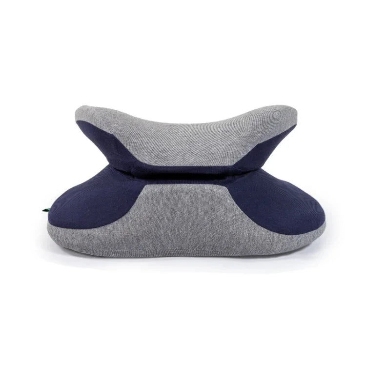 Oreiller de sieste portable multifonction BEWALKER pour étudiant, support lombaire, oreiller de sieste pliable en mousse à mémoire, oreiller de sommeil de bureau, 38x20x15cm