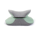 Oreiller de sieste portable multifonction BEWALKER pour étudiant, support lombaire, oreiller de sieste pliable en mousse à mémoire, oreiller de sommeil de bureau, 38x20x15cm