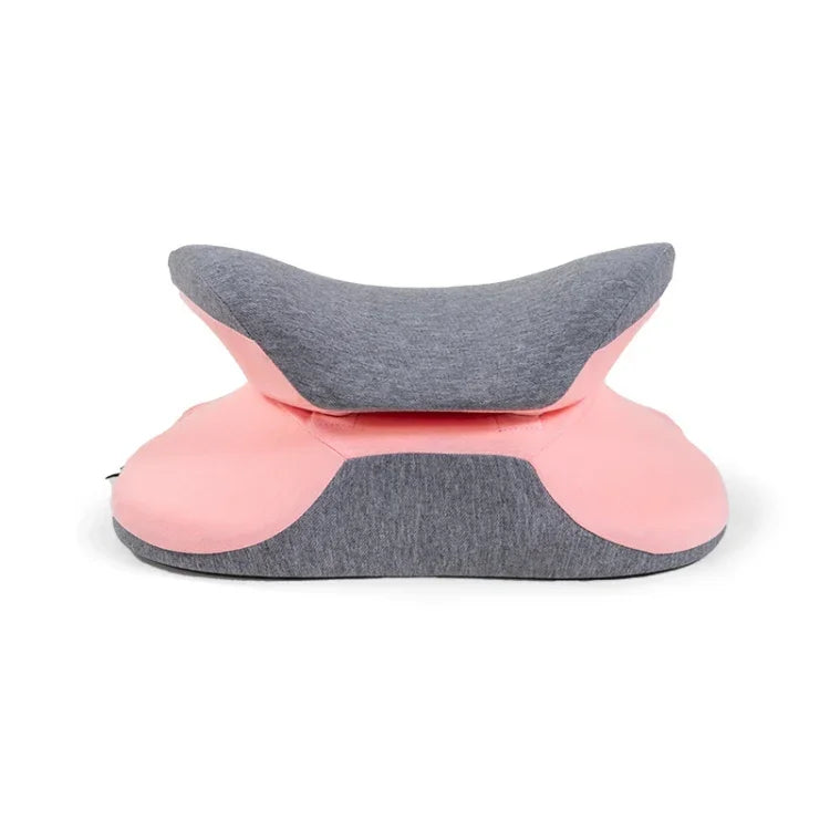 Oreiller de sieste portable multifonction BEWALKER pour étudiant, support lombaire, oreiller de sieste pliable en mousse à mémoire, oreiller de sommeil de bureau, 38x20x15cm