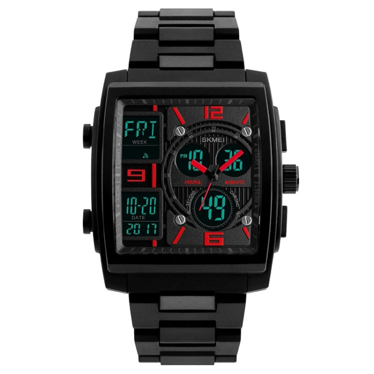 Montre électronique multifonction mode homme SKMEI 1274 Montre sport extérieure, Rouge, Bleu, Noir, Doré