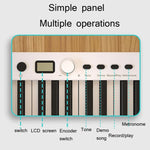 Clavier de piano électronique portable pliable Wersi 88 touches pour débutants, prise CN, USB blanc et noir.
