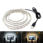 Bande LED époxy SMD 2835 alimentée par USB lampe décorative de bureau de Noël pour éclairage de fond TV, 1m, 5m
