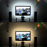 Bande LED époxy SMD 2835 alimentée par USB lampe décorative de bureau de Noël pour éclairage de fond TV, 1m, 5m