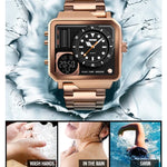 SKMEI 1392 Multi-Function Outdoor Sports Watch Business Double Display Waterproof Electronic Watch