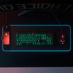 Tapis de souris RVB01 10W à chargement sans fil Tapis de souris lumineux RVB, Taille : 800 x 300 x 4 mm