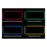 Tapis de souris RVB01 10W à chargement sans fil Tapis de souris lumineux RVB, Taille : 800 x 300 x 4 mm