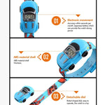 SKMEI 1241 Fashion Cute Cartoon Car Children Digital Watch, Yellow, Red, Blue, Black, Light Blue