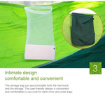 Hamac Parachute Moustiquaire Extérieur 1-2 Personnes Lit Suspendu de Camping Balançoire Portable Double Chaise, 260 x 140cm, 260x140cm Bleu Gris, 260x140cm Rose, 260x140cm Rose Bleu, 260x140cm Vert, 260x140cm Vert Jaune, 260x140cm Bleu Foncé