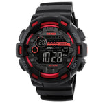 Montre de sport pour homme SKMEI 1243, étanche pour extérieur, montre numérique, rouge, noir, doré