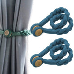 1 Paire de Boucles Magnétiques pour Rideaux, Rose, Bleu Gris, Or Roi, Conran, Blanc cassé, Gris clair, Gris foncé