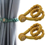 1 Paire de Boucles Magnétiques pour Rideaux, Rose, Bleu Gris, Or Roi, Conran, Blanc cassé, Gris clair, Gris foncé
