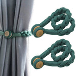 1 Paire de Boucles Magnétiques pour Rideaux, Rose, Bleu Gris, Or Roi, Conran, Blanc cassé, Gris clair, Gris foncé