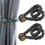 1 Paire de Boucles Magnétiques pour Rideaux, Rose, Bleu Gris, Or Roi, Conran, Blanc cassé, Gris clair, Gris foncé