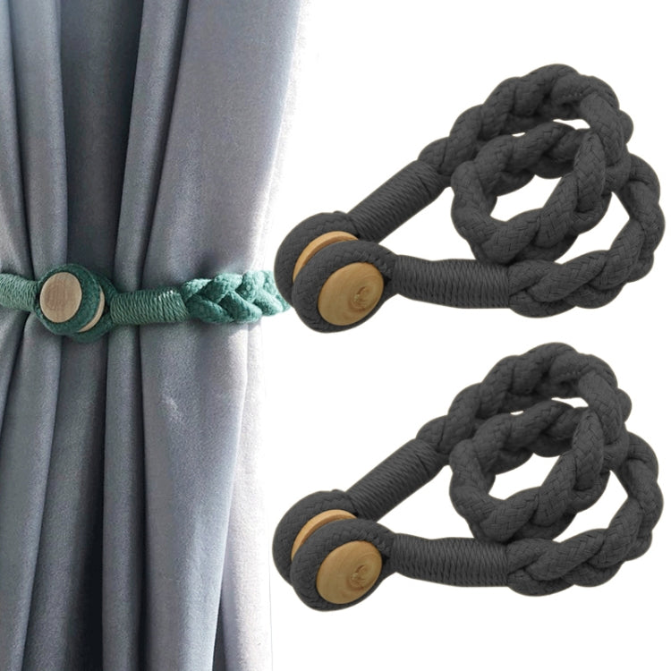 1 Paire de Boucles Magnétiques pour Rideaux, Rose, Bleu Gris, Or Roi, Conran, Blanc cassé, Gris clair, Gris foncé