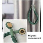 1 Paire de Boucles Magnétiques pour Rideaux, Rose, Bleu Gris, Or Roi, Conran, Blanc cassé, Gris clair, Gris foncé