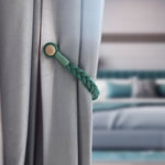 1 Paire de Boucles Magnétiques pour Rideaux, Rose, Bleu Gris, Or Roi, Conran, Blanc cassé, Gris clair, Gris foncé