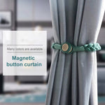 1 Paire de Boucles Magnétiques pour Rideaux, Rose, Bleu Gris, Or Roi, Conran, Blanc cassé, Gris clair, Gris foncé