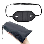Mini hamac repose-pieds portable pour chaise de bureau ou maison, noir