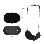 Mini hamac repose-pieds portable pour chaise de bureau ou maison, noir