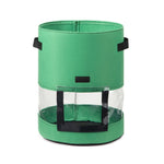 Sac Transparent pour Pomme de Terre avec Couverture Centrale, Sac de Culture de Plantes, Grand (35x45cm) 43 Litres/10 Gallons, Moyen (30x35cm) 26 Litres/7 Gallons