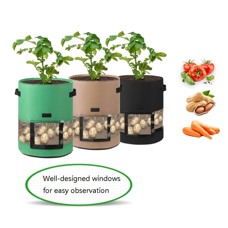 Sac Transparent pour Pomme de Terre avec Couverture Centrale, Sac de Culture de Plantes, Grand (35x45cm) 43 Litres/10 Gallons, Moyen (30x35cm) 26 Litres/7 Gallons