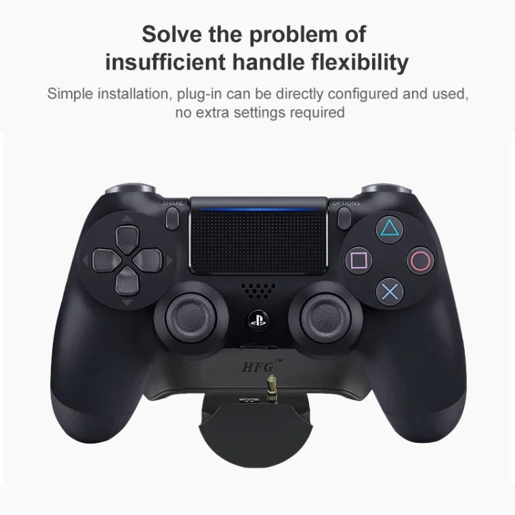 Plaque de connexion arrière pour manette de jeu avec touches supplémentaires et boutons à l'arrière. Connectez l'extension arrière pour PS4, 2