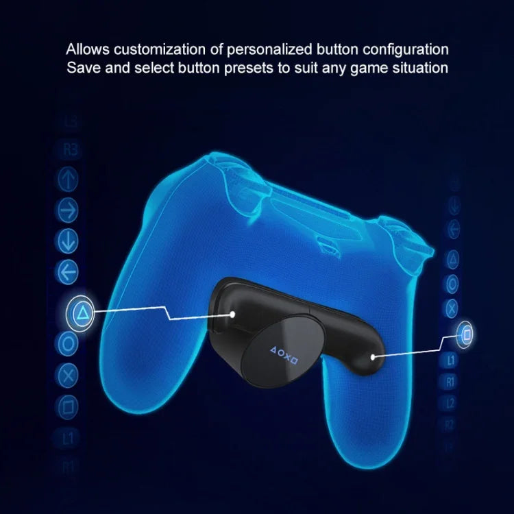 Plaque de connexion arrière pour manette de jeu avec touches supplémentaires et boutons à l'arrière. Connectez l'extension arrière pour PS4, 2