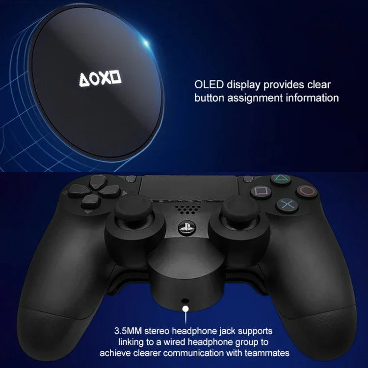 Plaque de connexion arrière pour manette de jeu avec touches supplémentaires et boutons à l'arrière. Connectez l'extension arrière pour PS4, 2