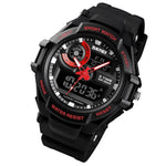 Montre numérique multifonction sportive pour homme SKMEI 1357, montre étanche pour étudiant, rouge, bleu, noir