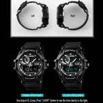 Montre numérique multifonction sportive pour homme SKMEI 1357, montre étanche pour étudiant, rouge, bleu, noir