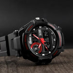 Montre numérique multifonction sportive pour homme SKMEI 1357, montre étanche pour étudiant, rouge, bleu, noir