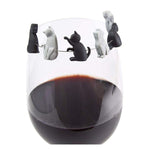 6 pièces/ensemble Marqueur de verre à vin chat Reconnaisseur de sachet de thé suspendu, Chat