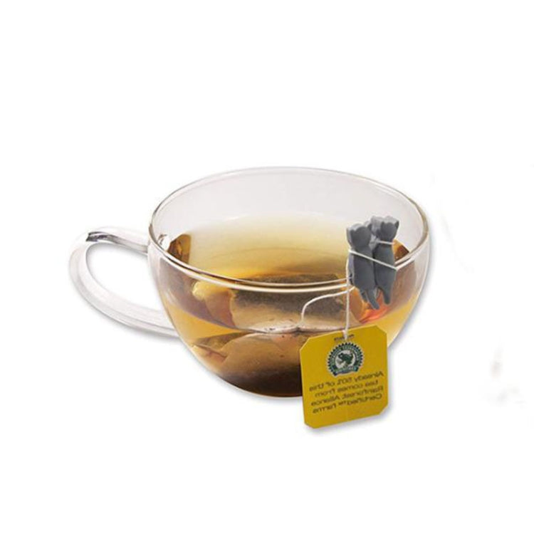 6 pièces/ensemble Marqueur de verre à vin chat Reconnaisseur de sachet de thé suspendu, Chat