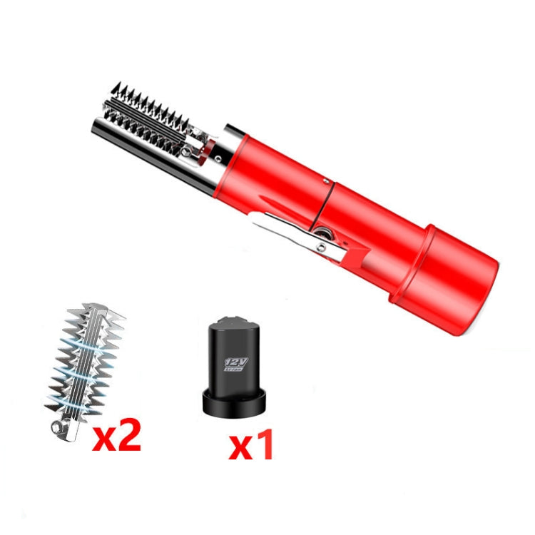 Écailleur à Poisson Électrique Domestique Automatique Sans Fil, Prise CN, Noir Batterie Simple, Noir Batterie Simple+Tête de Coupe, Noir Double Batterie, Noir Double Batterie+Tête de Coupe, Rouge Batterie Simple, Rouge Batterie Simple+Tête de Coupe