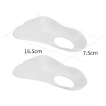 Semelles orthopédiques pour pieds plats avec soutien de la voûte plantaire, orthèses pour pieds valgus adultes et enfants, L (Blanc)
