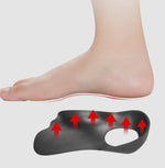 Semelles orthopédiques pour pieds plats avec soutien de la voûte plantaire, orthèses pour pieds valgus adultes et enfants, L (Blanc)