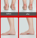 Semelles orthopédiques pour pieds plats avec soutien de la voûte plantaire, orthèses pour pieds valgus adultes et enfants, L (Blanc)