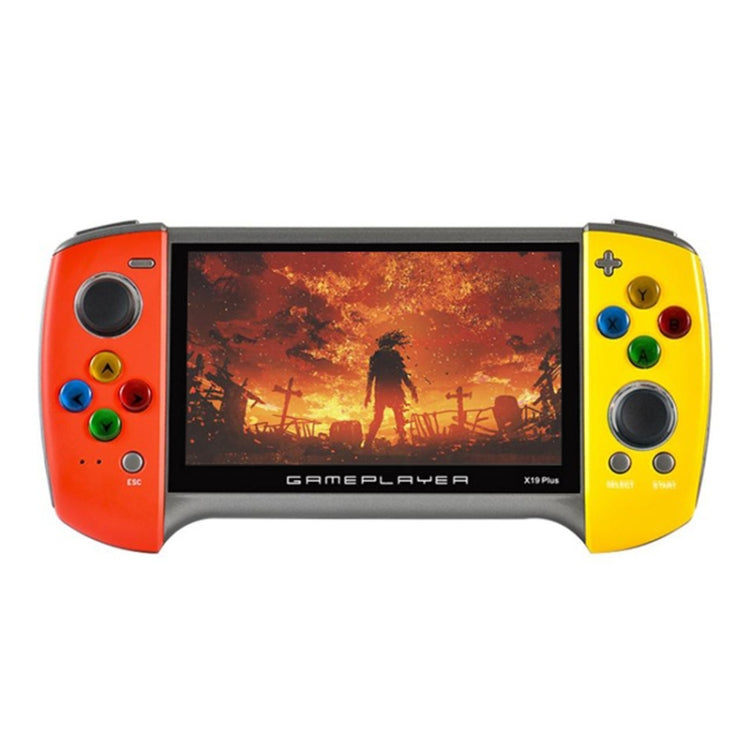 Console de jeu portable X19 Plus écran 5,1 pouces Mémoire 8G Support d'extension carte TF & sortie AV, X19 Plus / Rouge+Jaune, X19 Plus / Rouge, X19 Plus / Rouge+Bleu