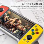Console de jeu portable X19 Plus écran 5,1 pouces Mémoire 8G Support d'extension carte TF & sortie AV, X19 Plus / Rouge+Jaune, X19 Plus / Rouge, X19 Plus / Rouge+Bleu