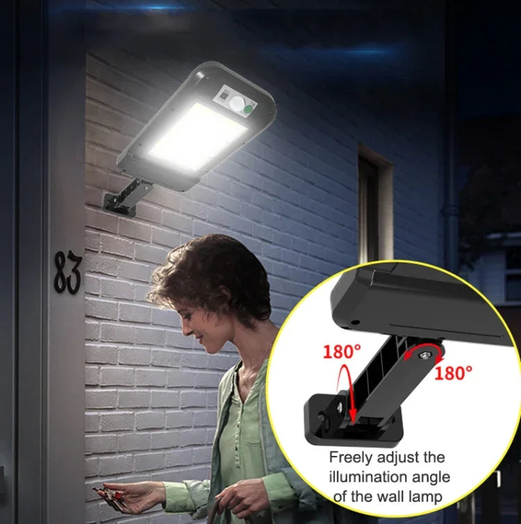 Applique solaire murale extérieure étanche avec induction du corps humain pour jardin et rue, 6 x 20LED, 4 x 32LED, 8 x 16LED, 6 x 25COB, 4 x 40COB, 8 x 20COB, 6 x 20LED avec télécommande, 8 x 16LED avec télécommande, 4 x 32LED avec télécomm...