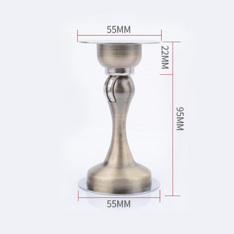 Butoir de porte magnétique puissant en acier inoxydable épaissi sans poinçonnage, acier brossé, bronze vert, bronze rouge, noir