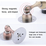 Butoir de porte magnétique puissant en acier inoxydable épaissi sans poinçonnage, acier brossé, bronze vert, bronze rouge, noir