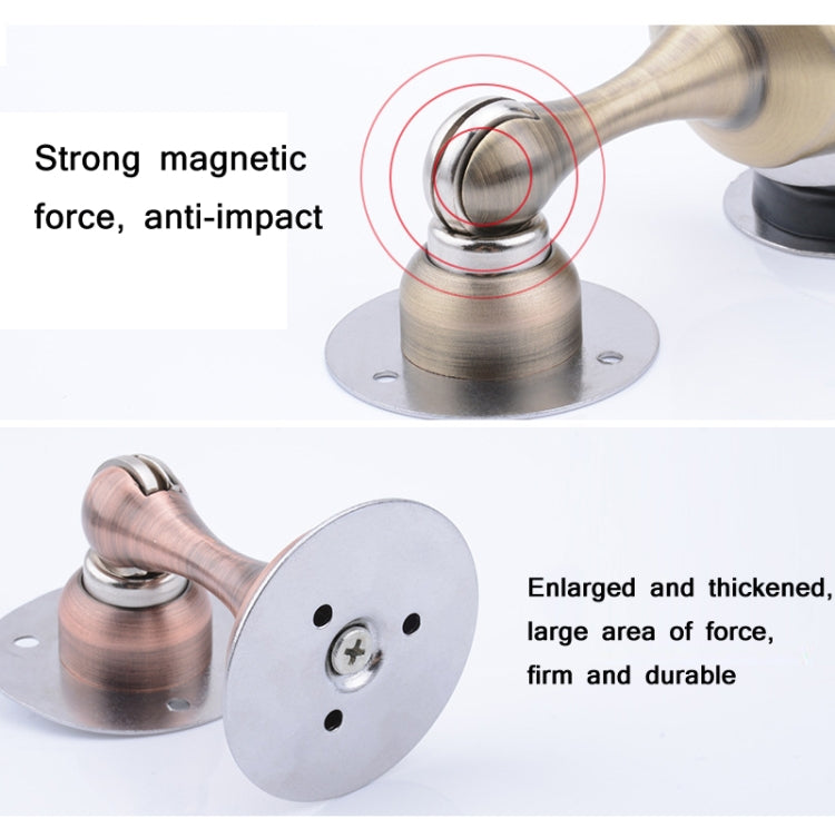 Butoir de porte magnétique puissant en acier inoxydable épaissi sans poinçonnage, acier brossé, bronze vert, bronze rouge, noir
